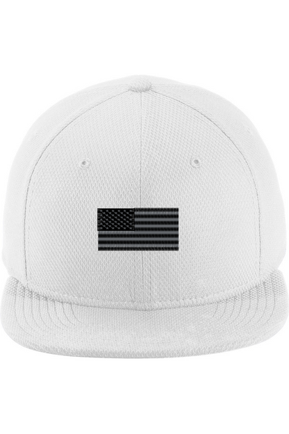 New Era Embroidered Flag Flat Bill Snapback Cap