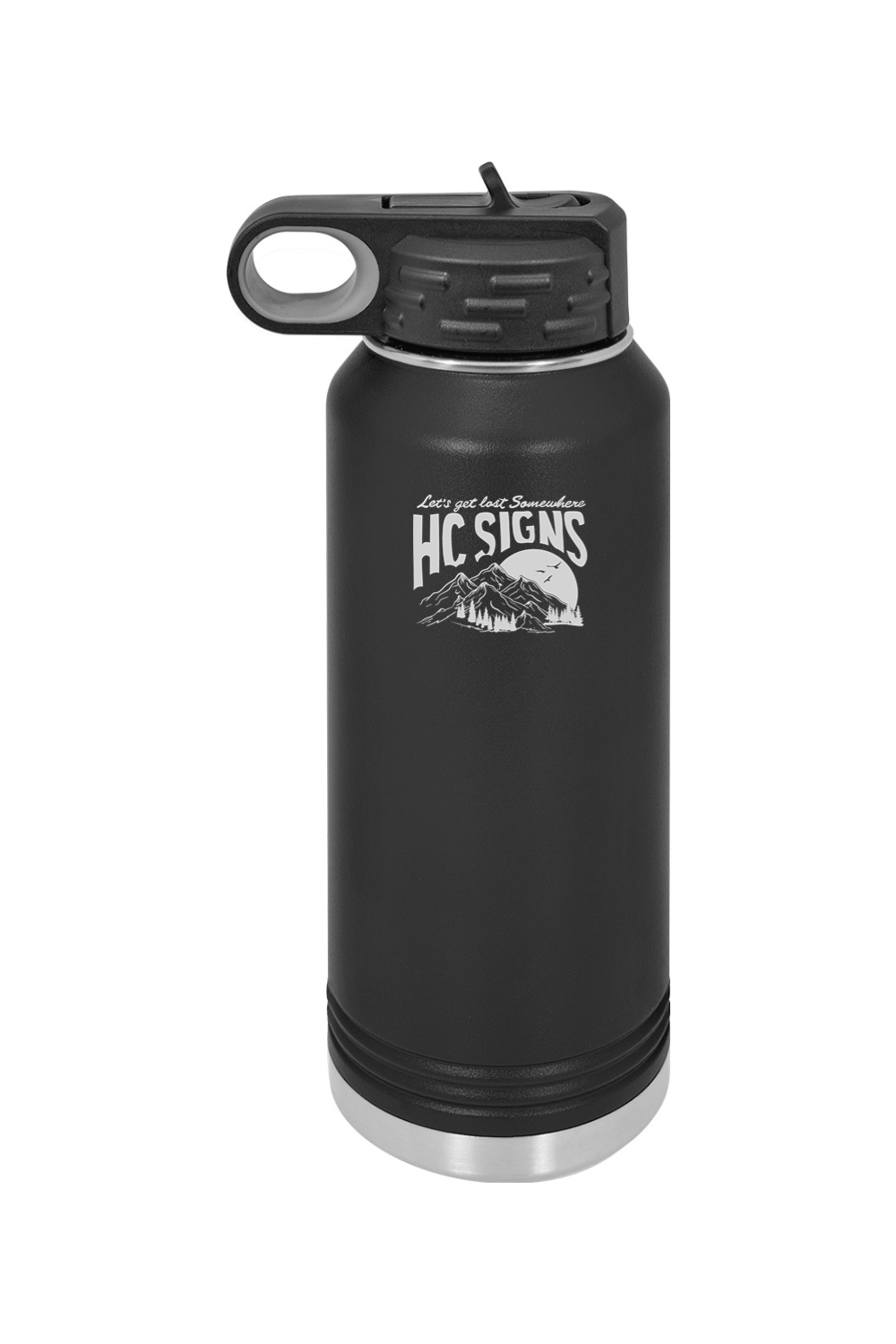 Let's Get Lost Somewhere Engraved Water Bottle