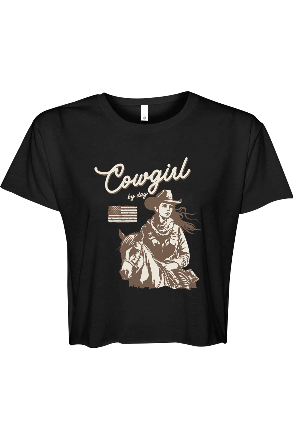 Women's Cowgirl By Day Crop Top