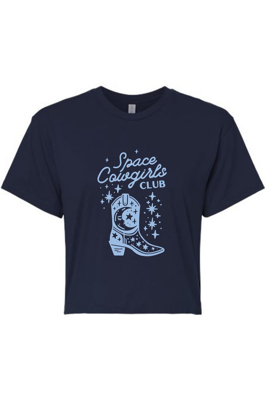 Women's Space Cowgirls Club Crop Top