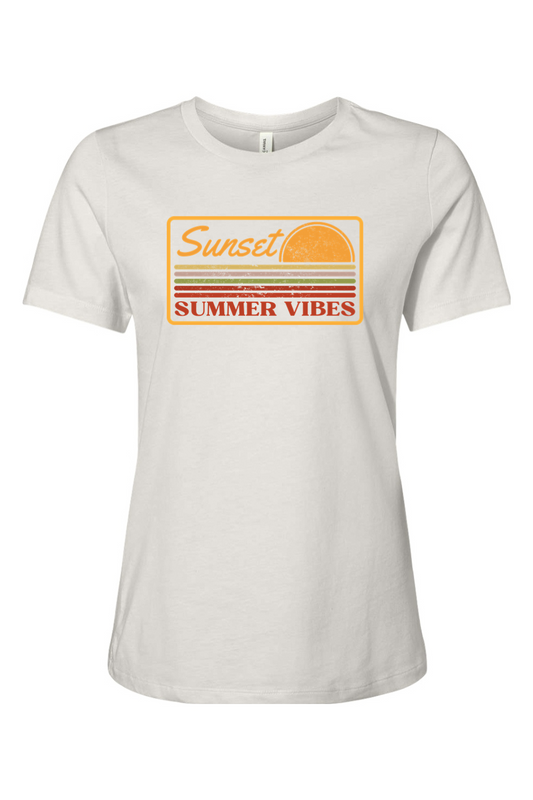 Women's Sunset Summer Vibes Tee