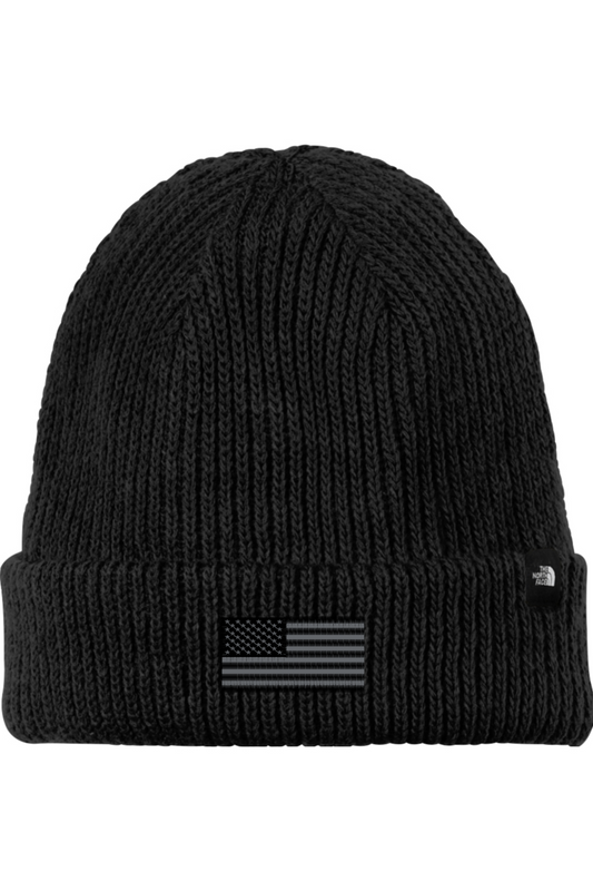 Embroidered American Flag Beanie