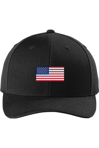 Men's American Flag Embroidered Trucker Hat