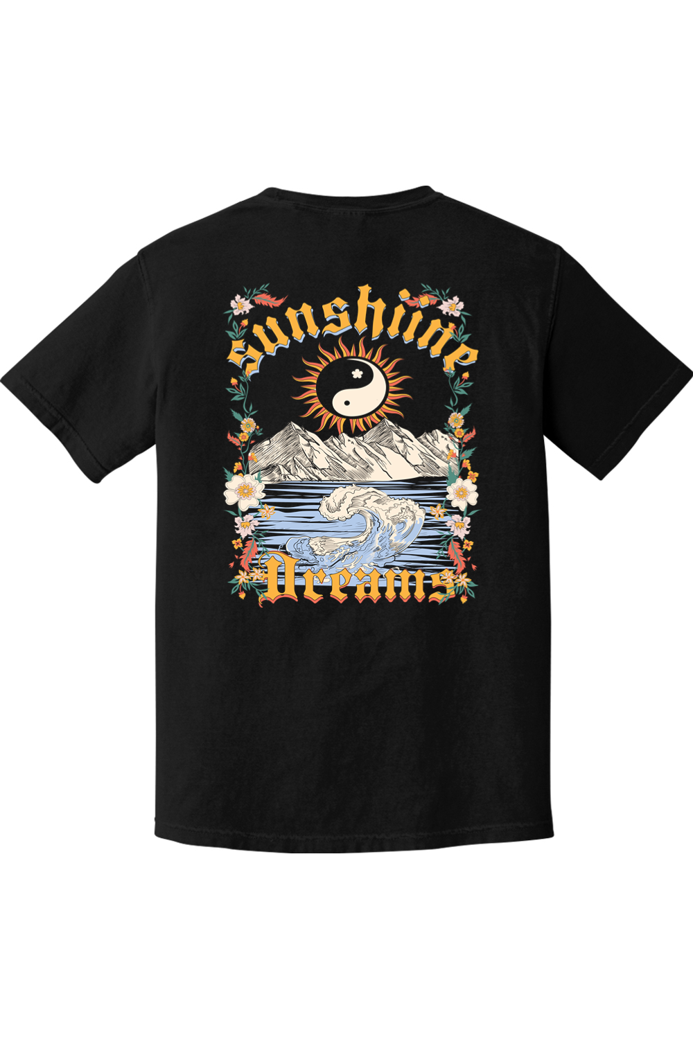 Sunshine Dreams Graphic Tee Black