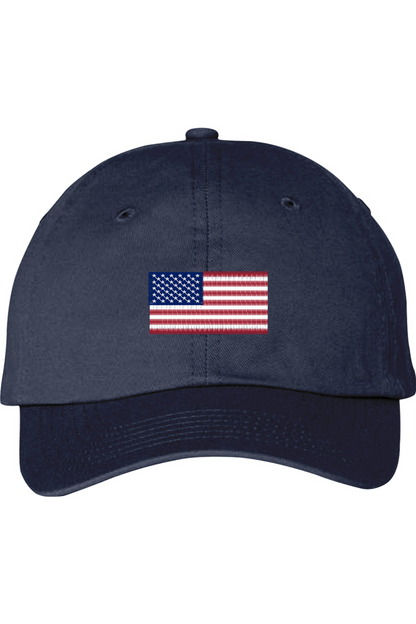 Youth American Flag Embroidered Hat