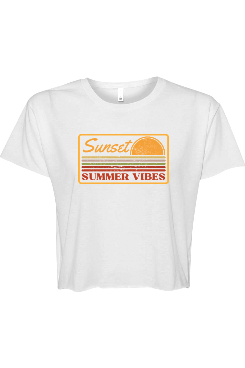 Women's Sunset Summer Crop Top