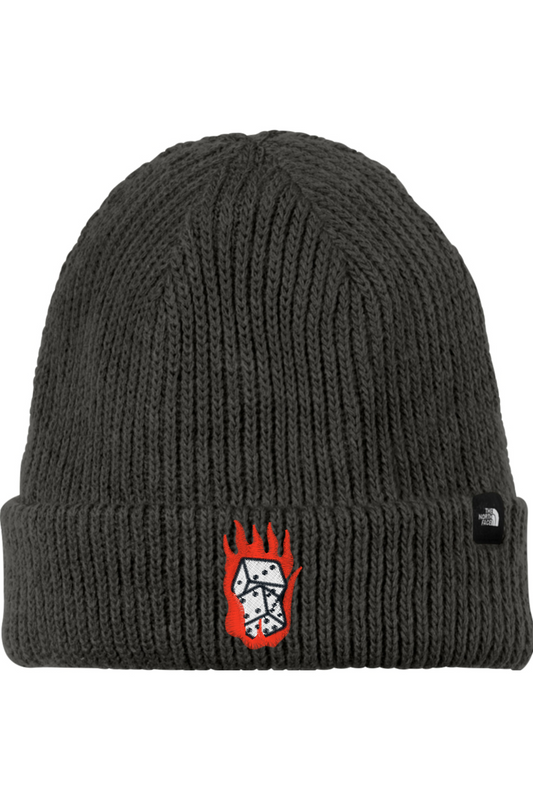 Dice On Fire Embroidered Beanie